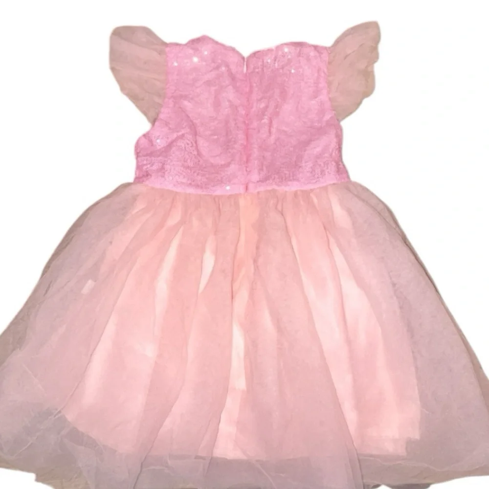 Mini Taylor Toddler Girl Fun Christmas Tree Party Pink Tulle Dress Size 2-3‎